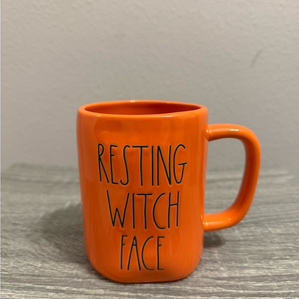 Rae Dunn Resting Witch Face Mug